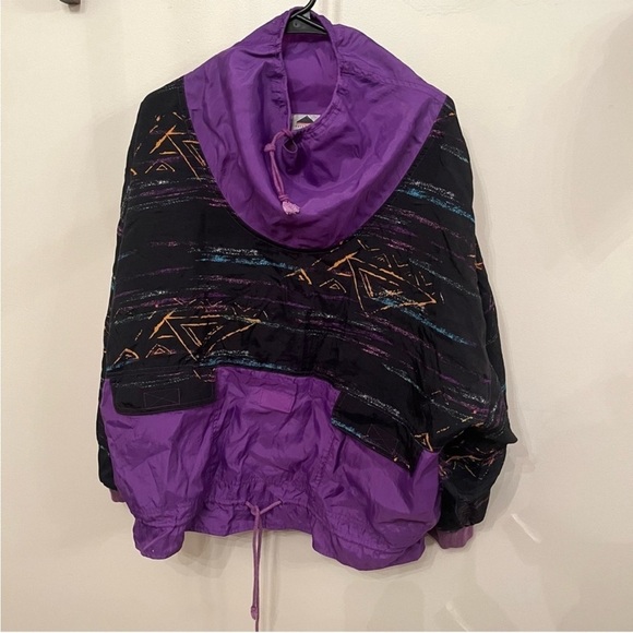 Vintage Jackets & Blazers - Vintage 90s Roller Skate Pull Over Winter Breaker Jacket M